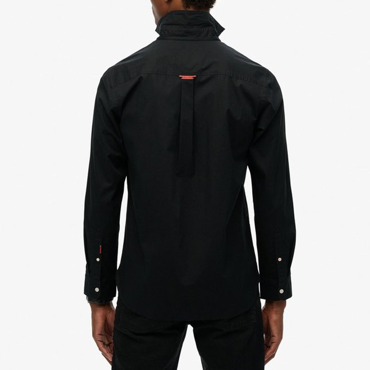 Superdry Essentials Tailored Lite L/S Shirt Black 02A