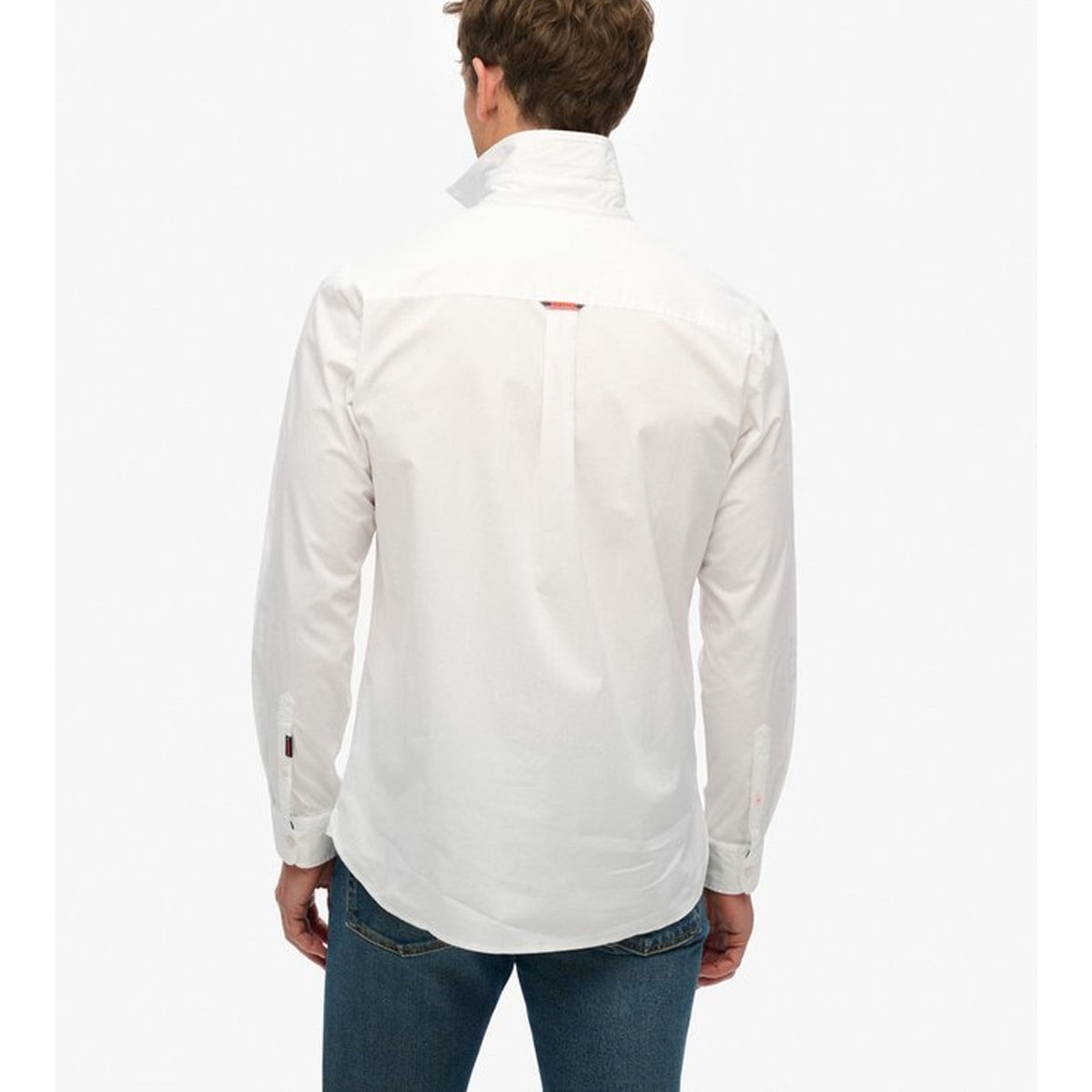 Superdry Essentials Tailored Lite L/S Shirt White 01C