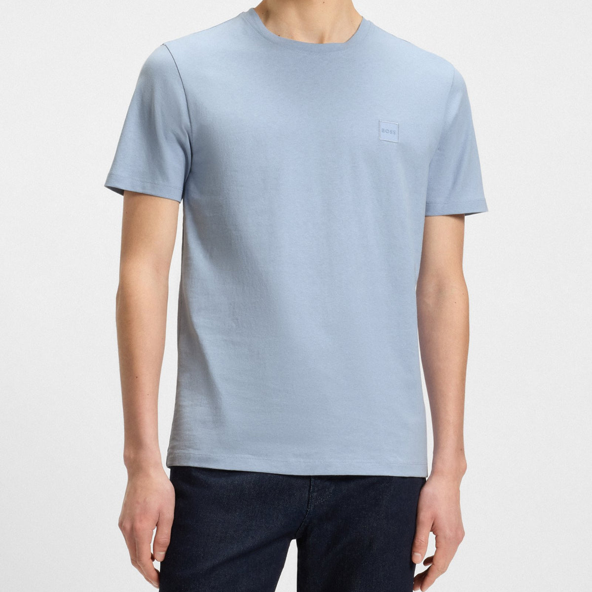 HUGO BOSS TALES CREW NECK T-SHIRT LIGHT BLUE 451 50508584