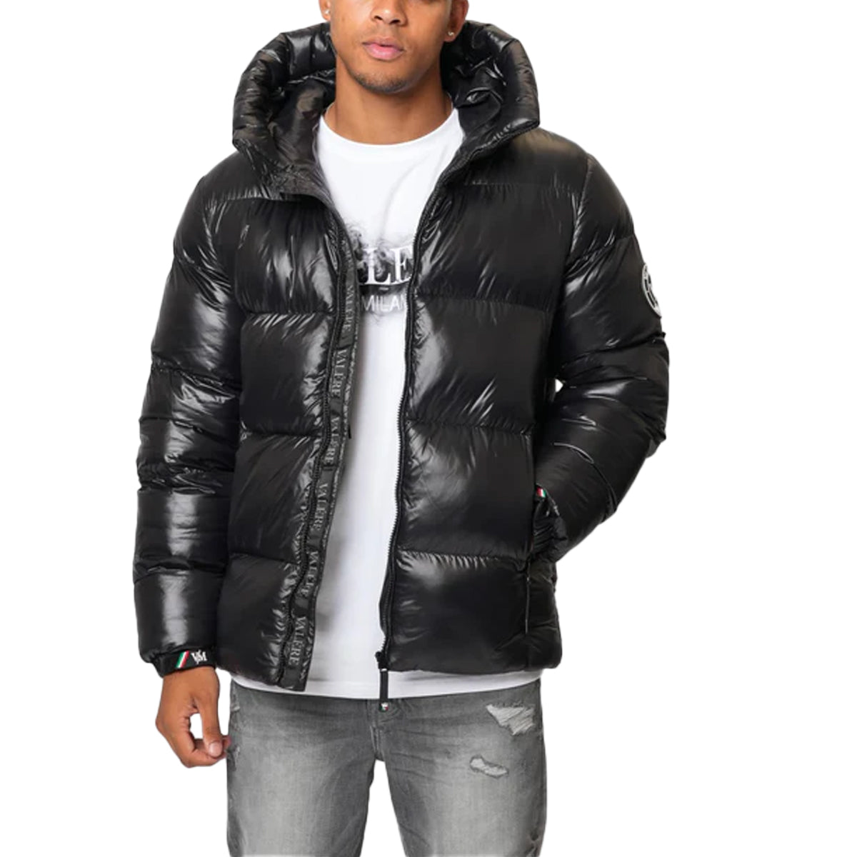VALERE TOMEO SHINY BLACK PUFFA