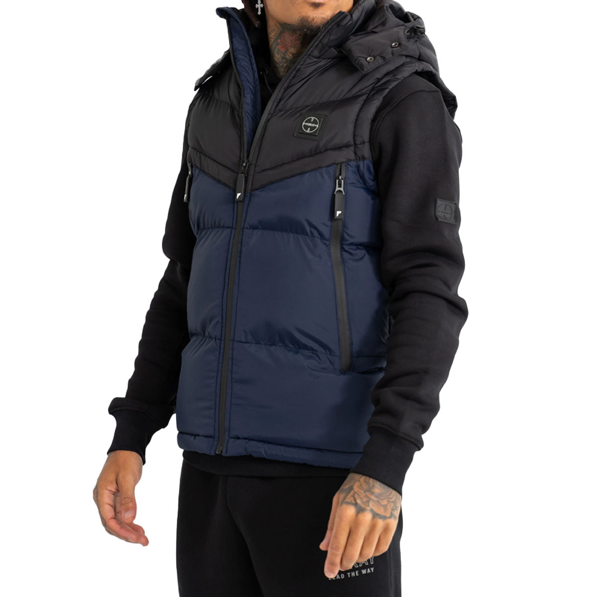 FORAY TOWER NAVY/BLACK PADDED GILET