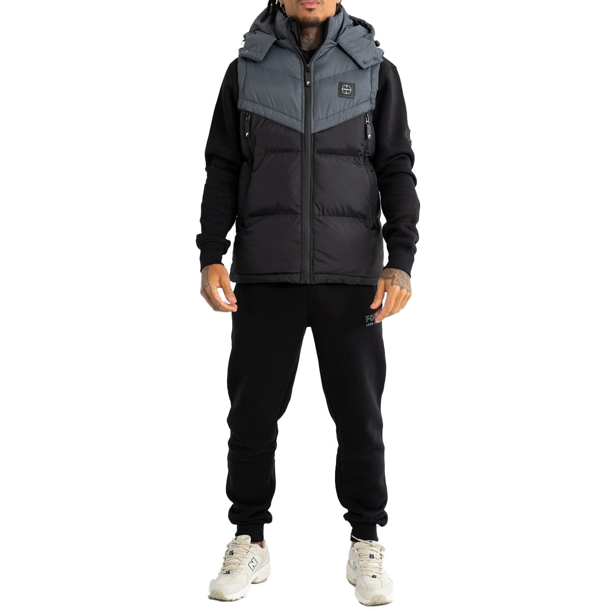 FORAY TOWER BLACK/GREY PADDED GILET