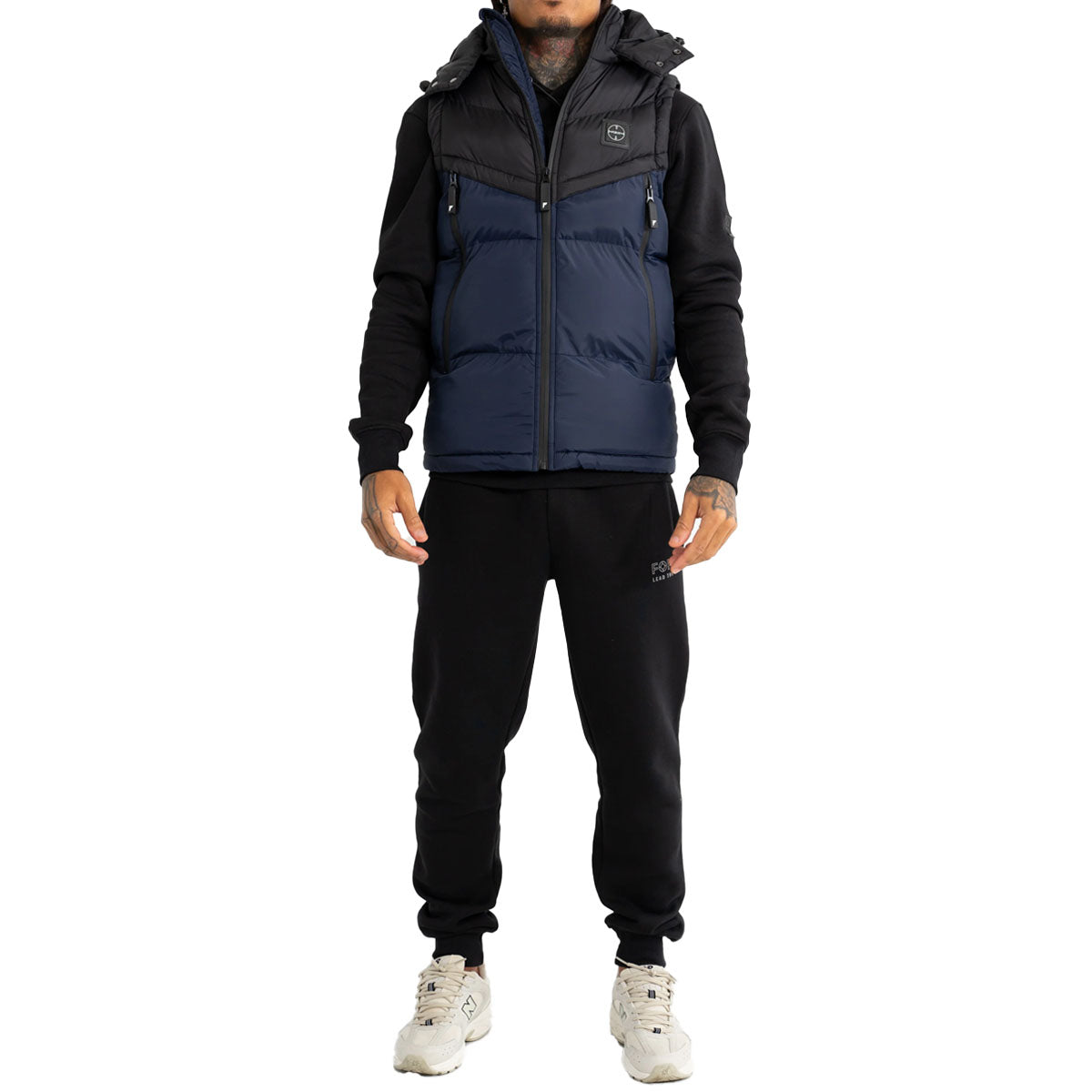 FORAY TOWER NAVY/BLACK PADDED GILET