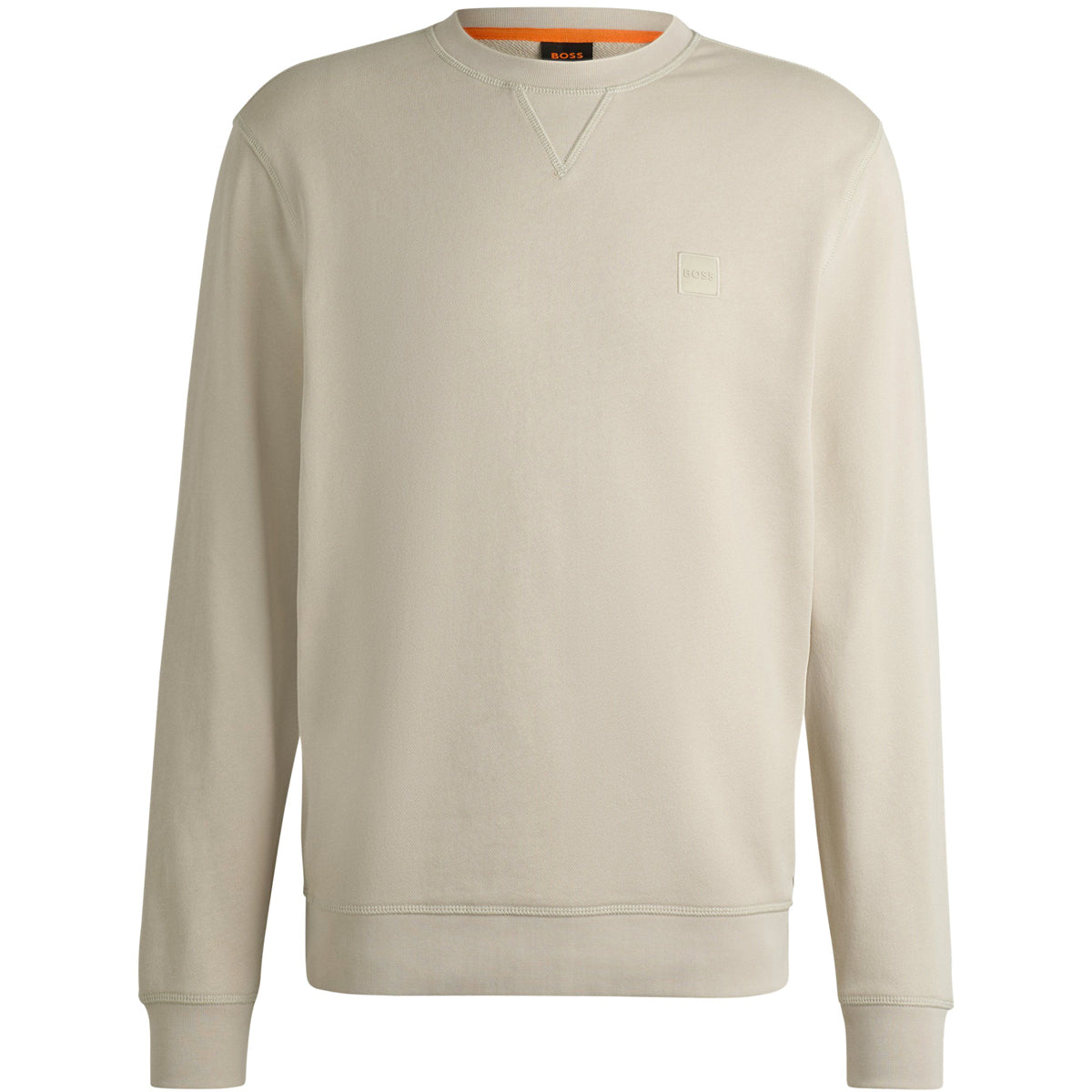 HUGO BOSS WESTART CREW SWEATSHIRT BEIGE - SIZE 3XL
