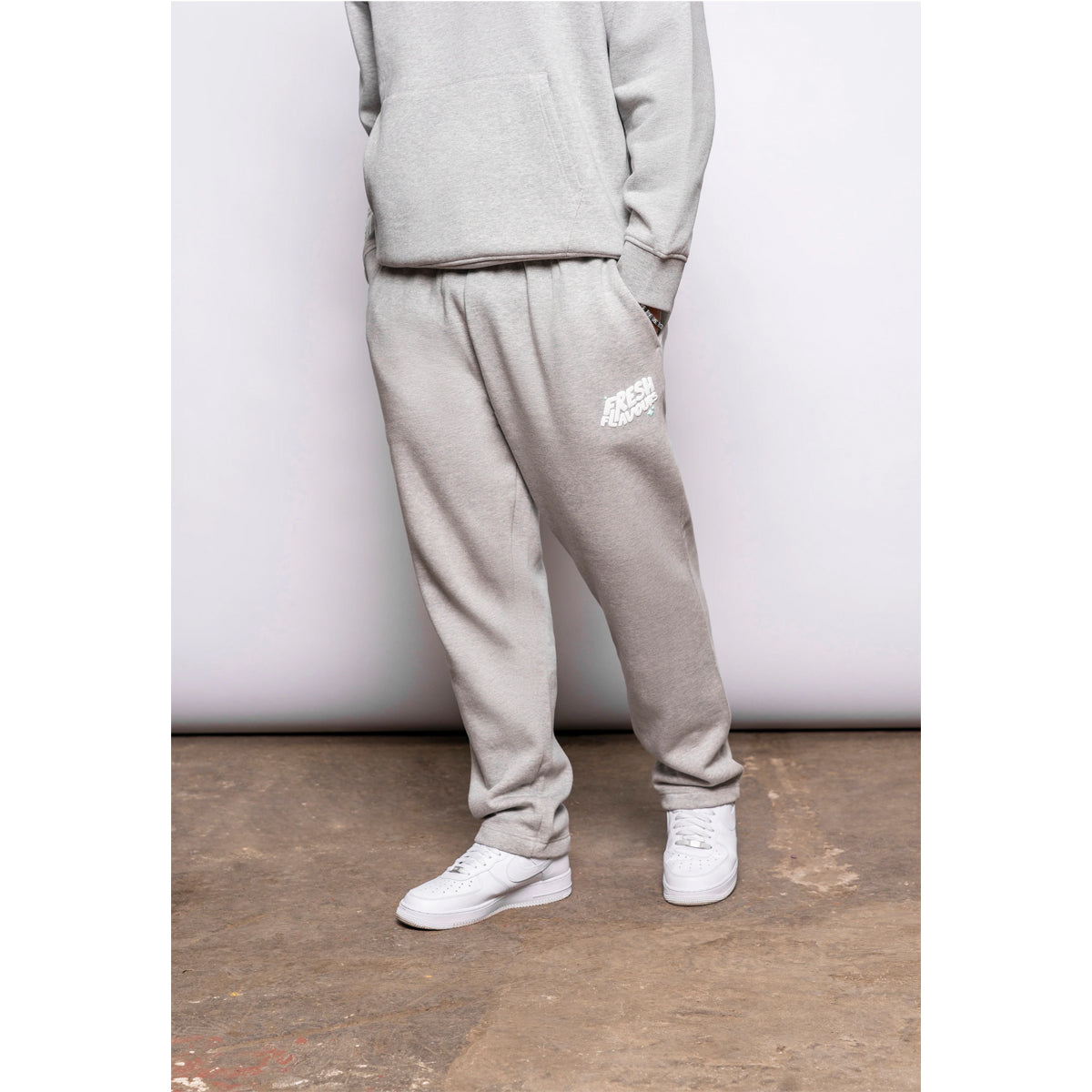 FRESH FLAVOURS GREY MARL JOGGERS