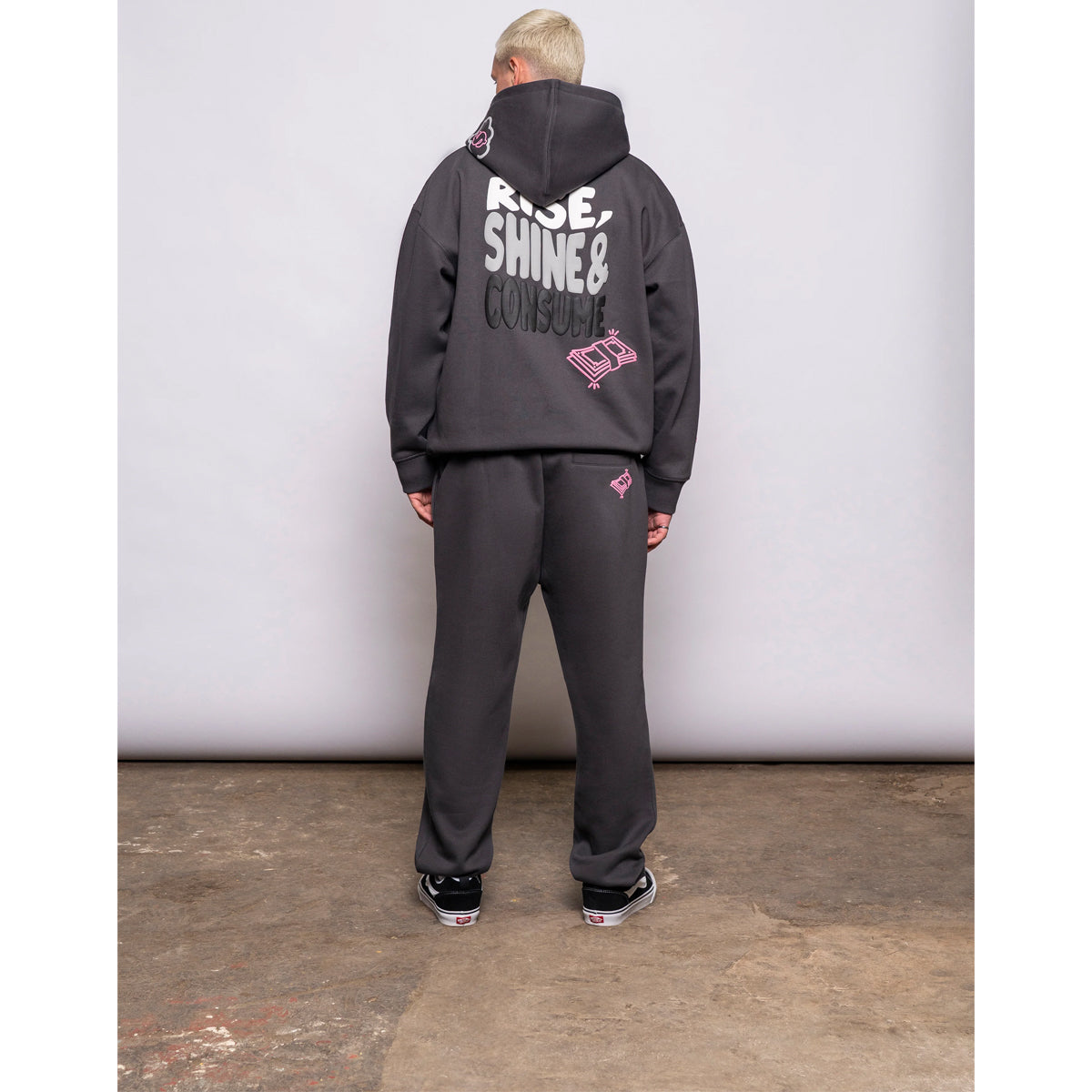 FRESH FLAVOURS RISE CHARCOAL HOODIE