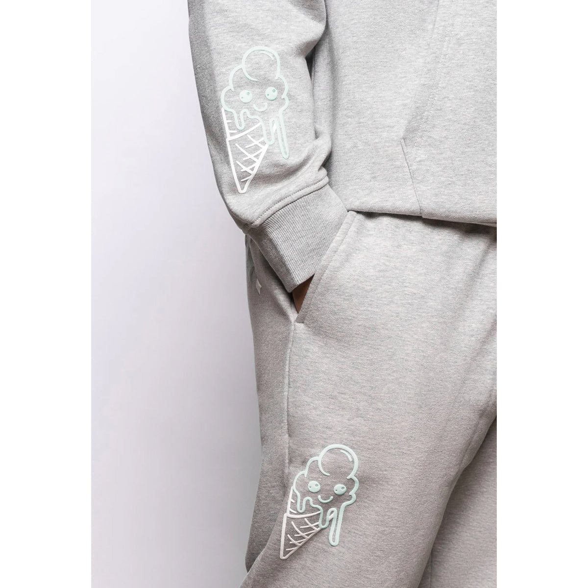 FRESH FLAVOURS GREY MARL HOODIE