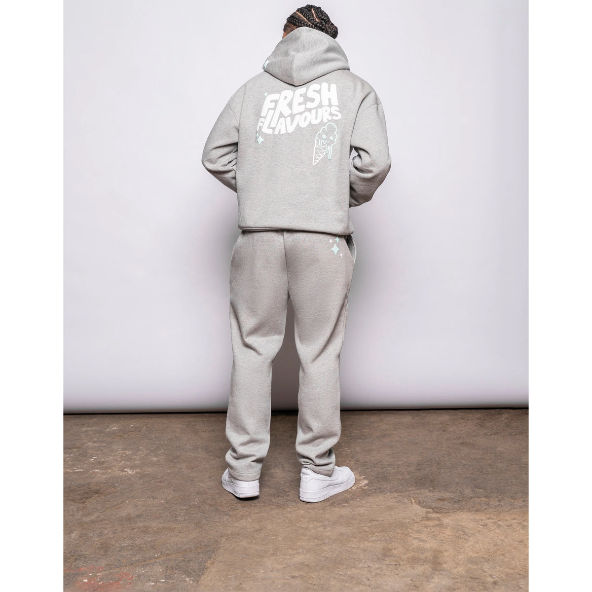 FRESH FLAVOURS GREY MARL HOODIE