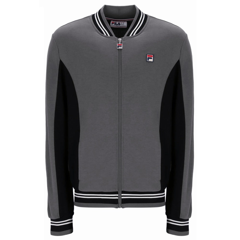 FILA SETTANTA BASEBALL TRACK JACKET GUNMETAL/BLACK/WHITE