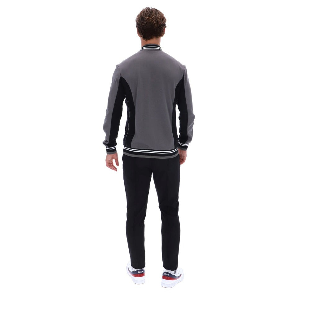 FILA SETTANTA BASEBALL TRACK JACKET GUNMETAL/BLACK/WHITE