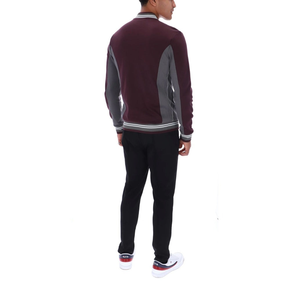 FILA SETTANTA BASEBALL TRACK JACKET FUDGE/GUNMETAL//WHITE