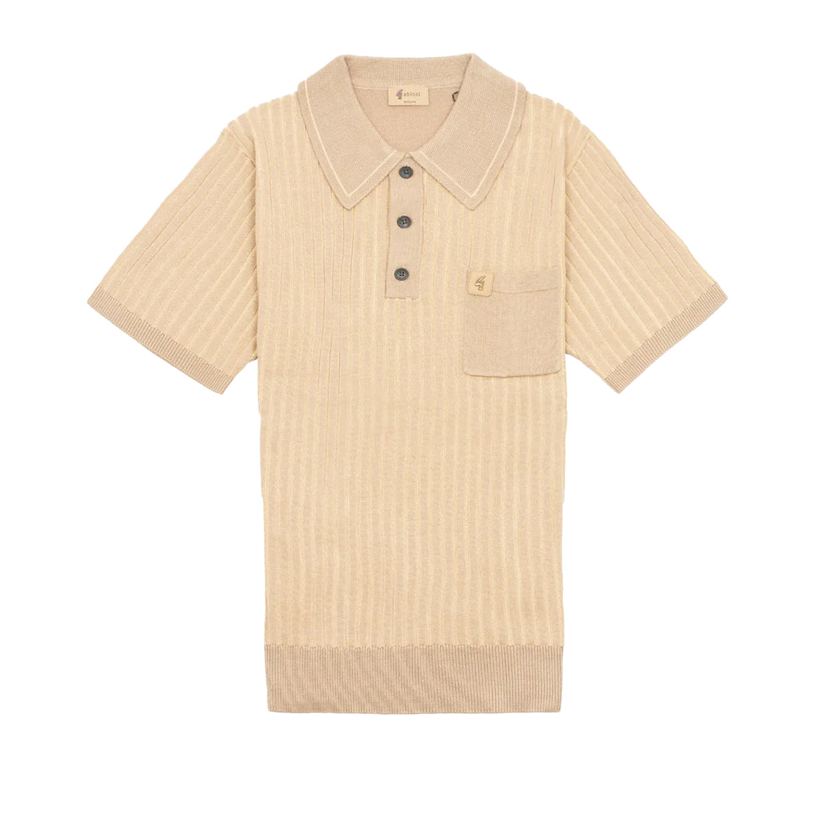 GABICCI DIMITRI SANDSTONE KNIITED S/S POLO V56GM10