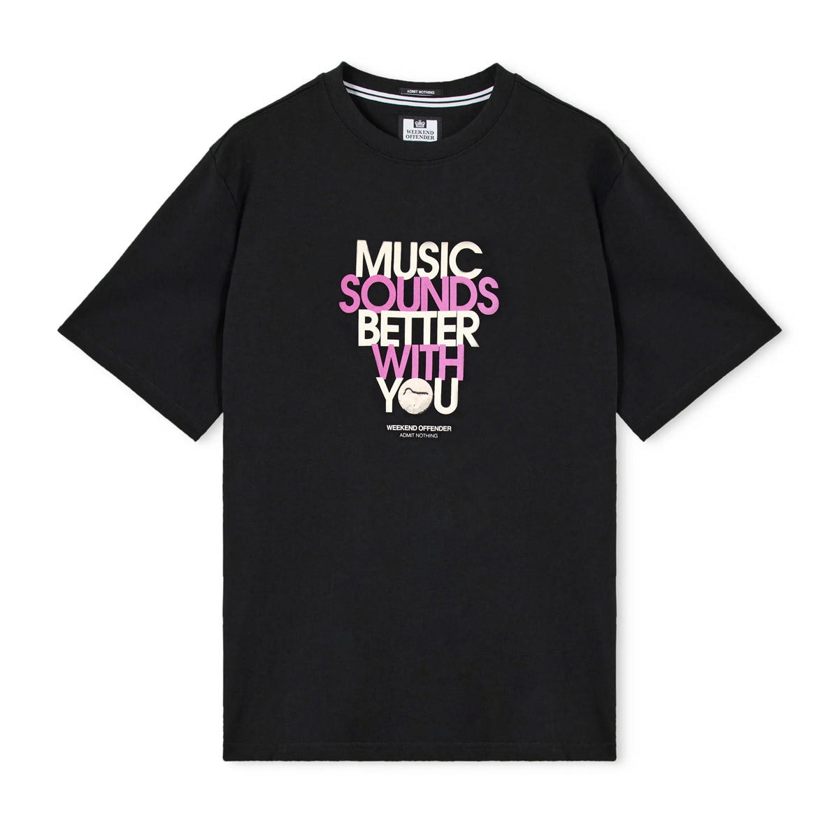 WEEKEND OFFENDER BANGALTER T-SHIRT BLACK