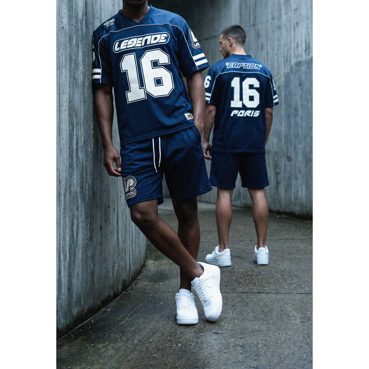 LEGENDE PARIS CORE MESH SHORTS BLUE