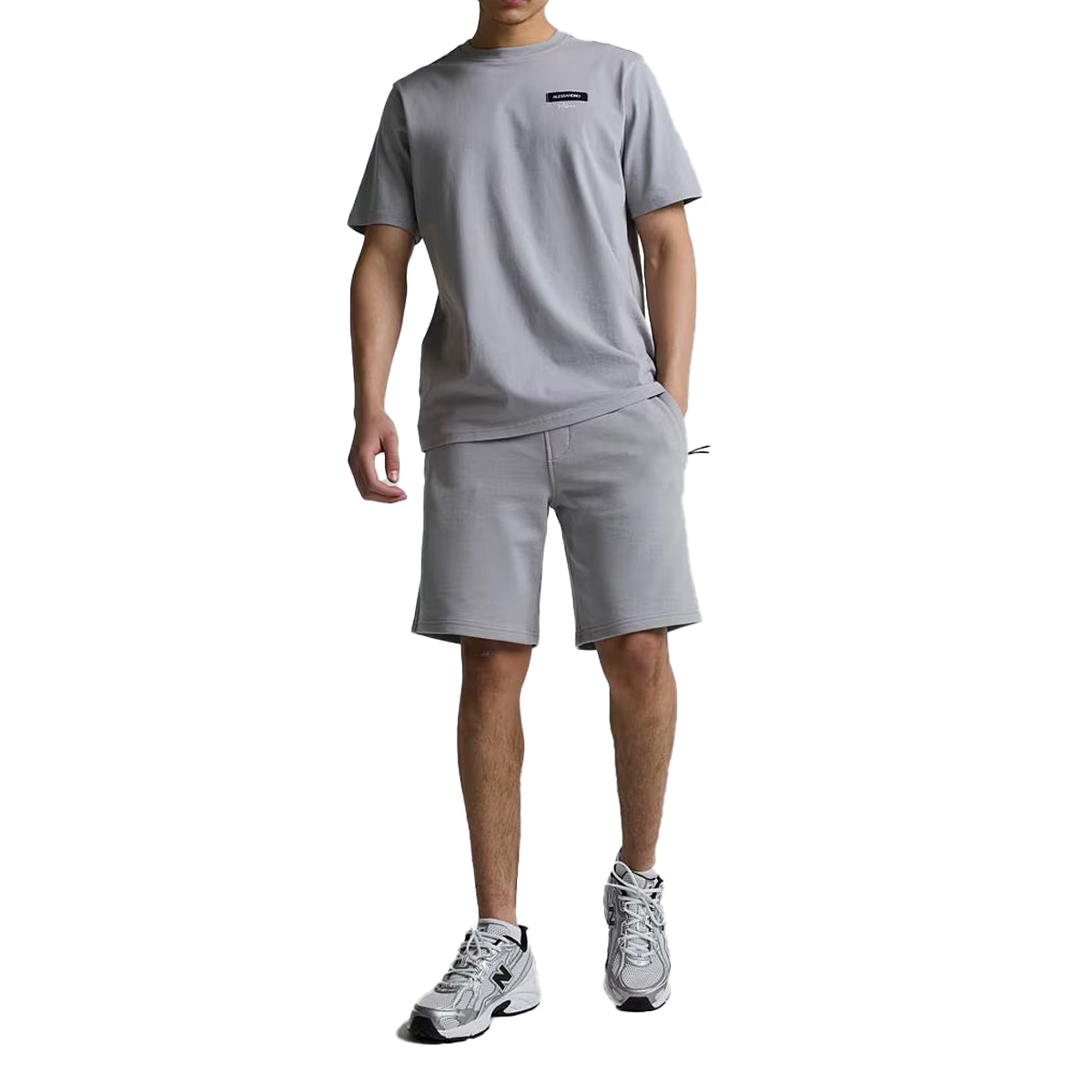 CENERELLO BADGE SHORTS CLOUD GREY