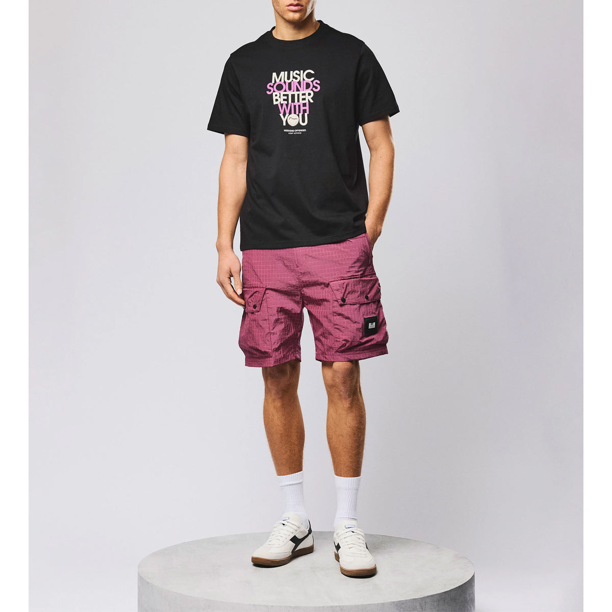 WEEKEND OFFENDER BANGALTER T-SHIRT BLACK