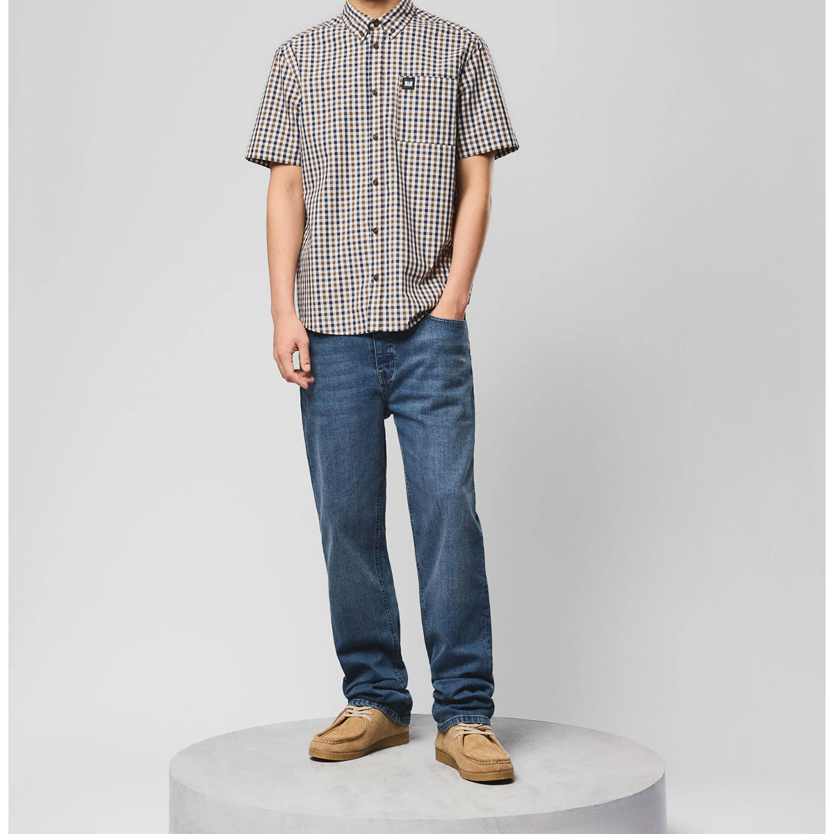WEEKEND OFFENDER JOYCE MID HOUSE CHECK S/S SHIRT