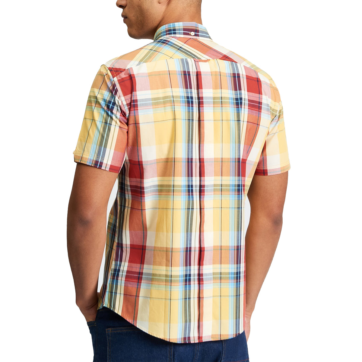 BEN SHERMAN OVERSIZED CHECK S/S SHIRT ZEST 1013433