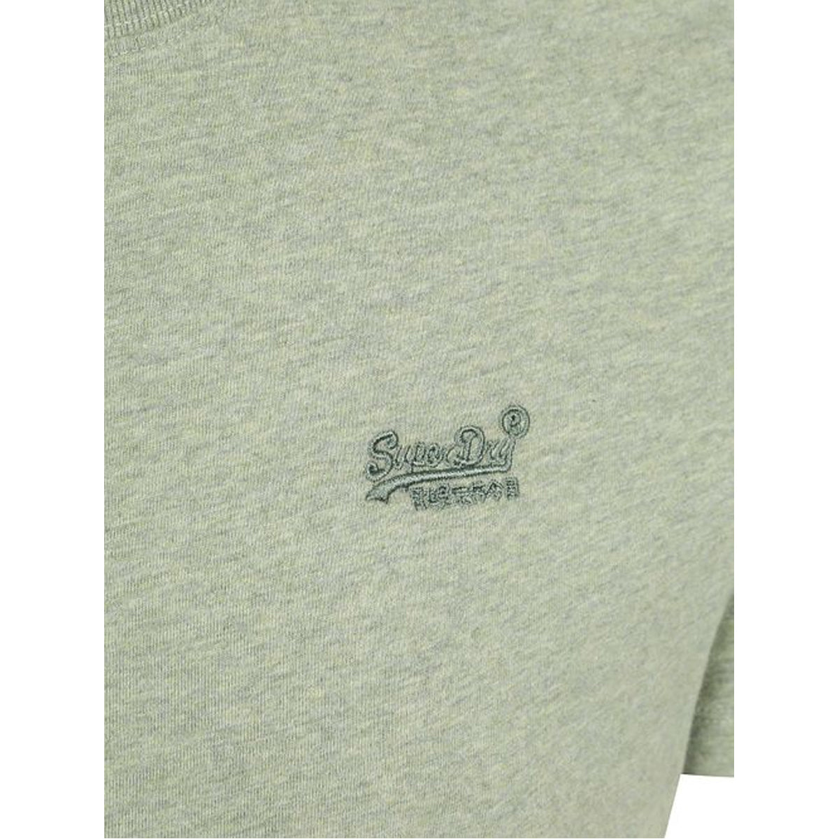 SUPERDRY ESSENTIAL LOGO EMB T-SHIRT SAGE GREEN J7W