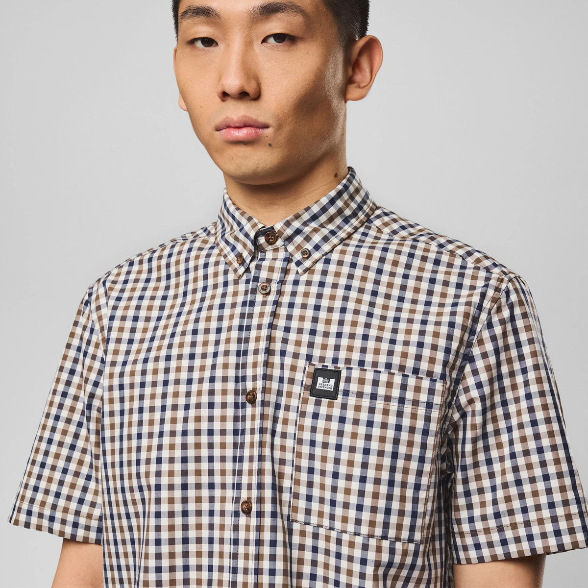 WEEKEND OFFENDER JOYCE MID HOUSE CHECK S/S SHIRT