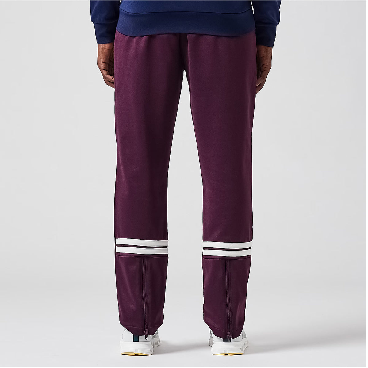 SERGIO TACCHINI ORION TRACK TROUSERS BURGUNDY/CREAM