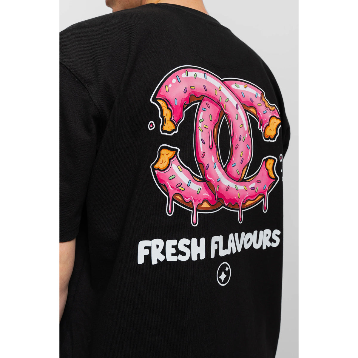FRESH FLAVOURS CHOMP T-SHIRT BLACK
