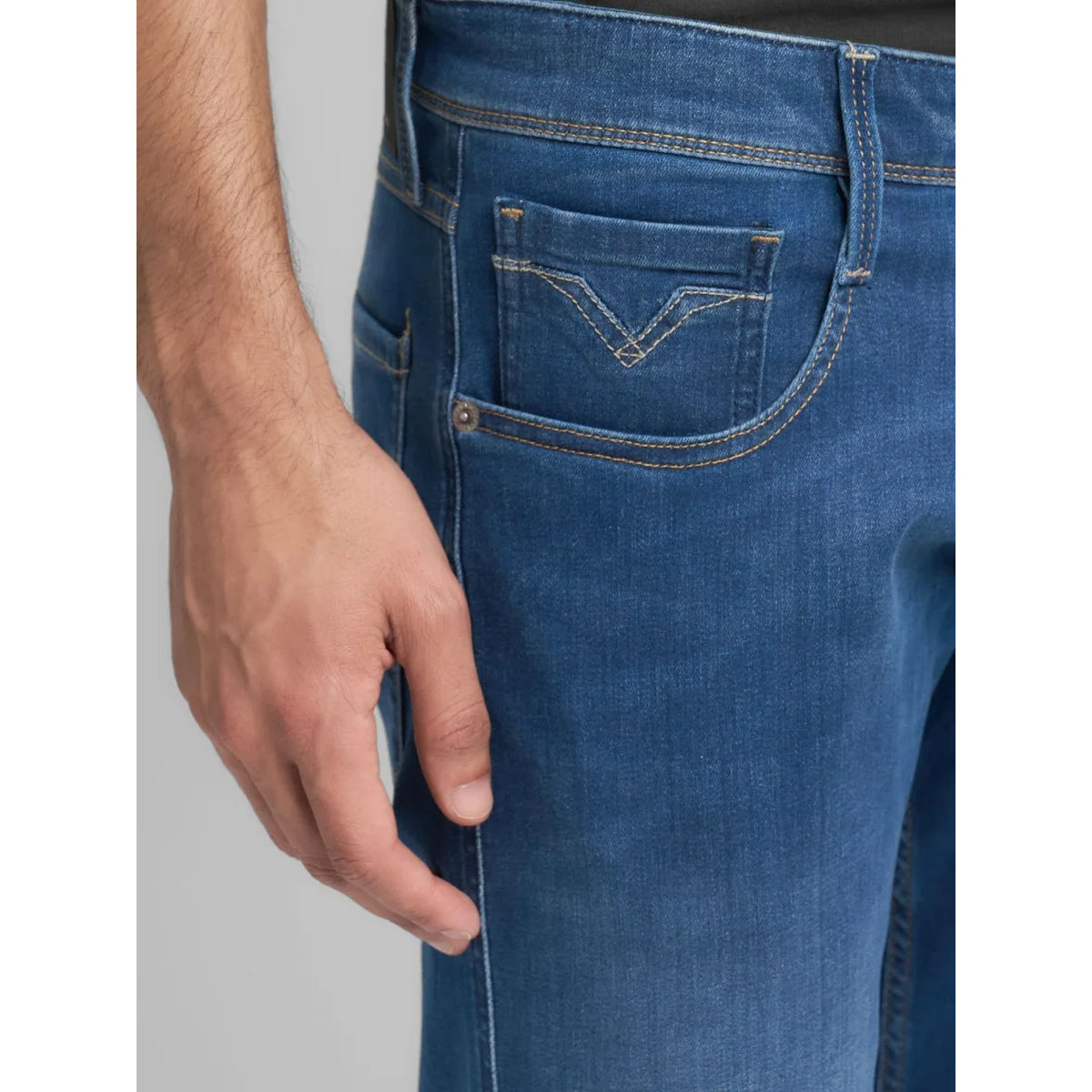 REPLAY ANBASS POWER STRETCH STONEWASH BLUE JEANS M914 41A C38 007