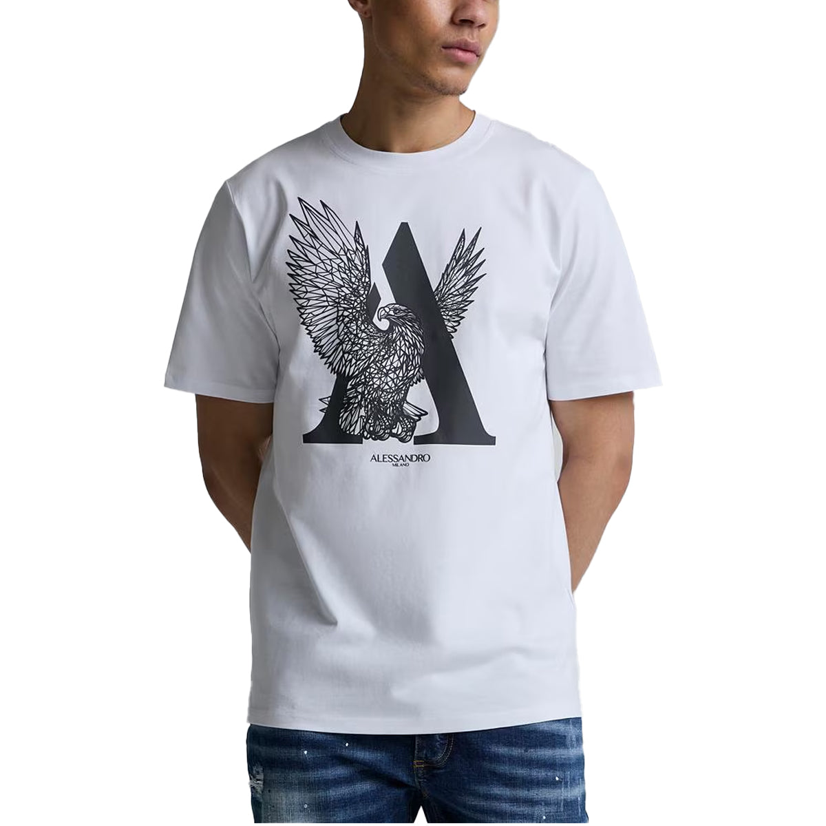 ALESSANDRO ZAVETTI AQUILA T-SHIRT WHITE