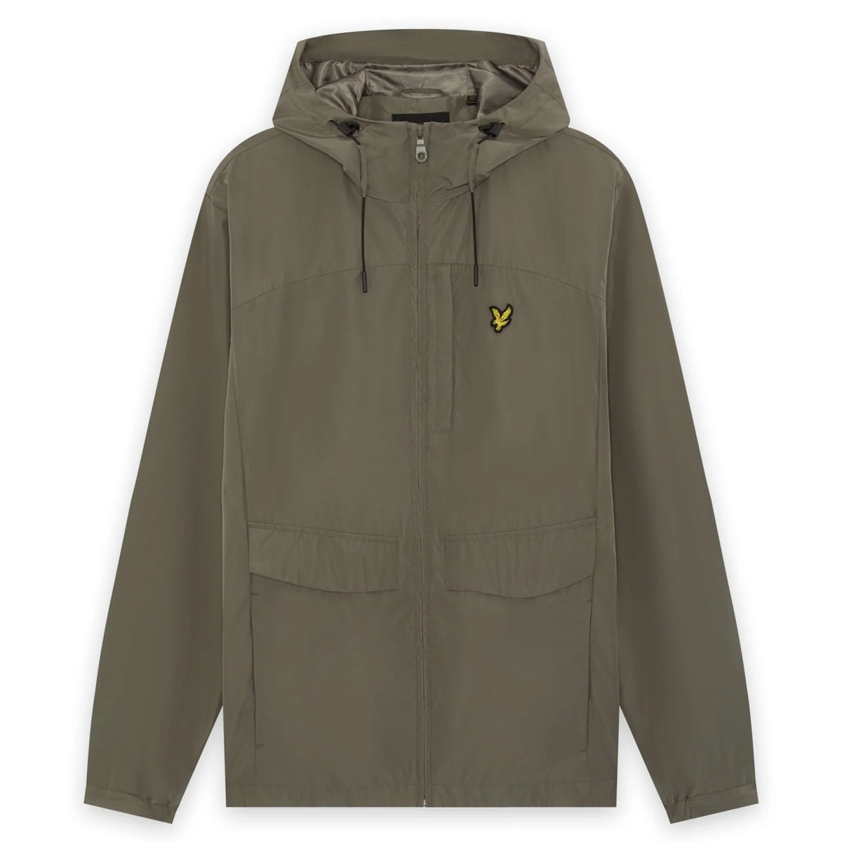 LYLE & SCOTT LIGHTWEIGHT ZIP THROUGH HOODED JACKET JK2205V  KHAKI ASH