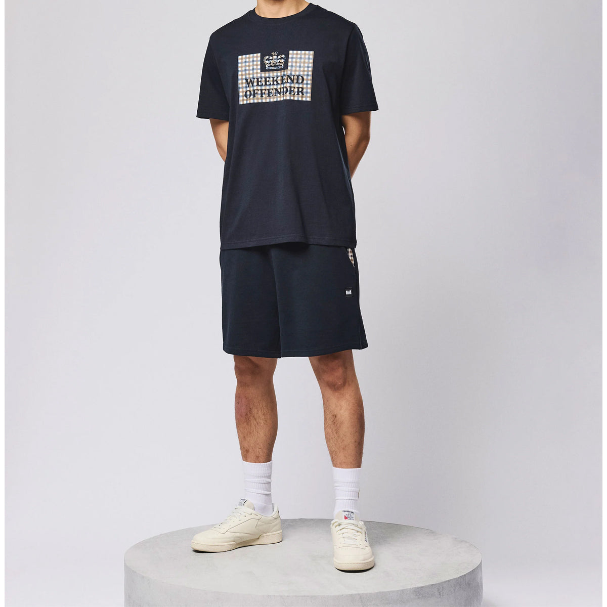 WEEKEND OFFENDER SHEVCHENKO T-SHIRT NAVY