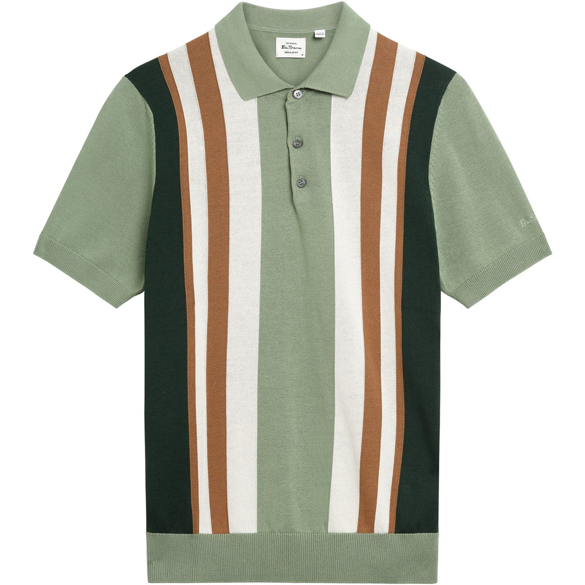BEN SHERMAN VERTICAL STRIPE POLO SAGE 1013473