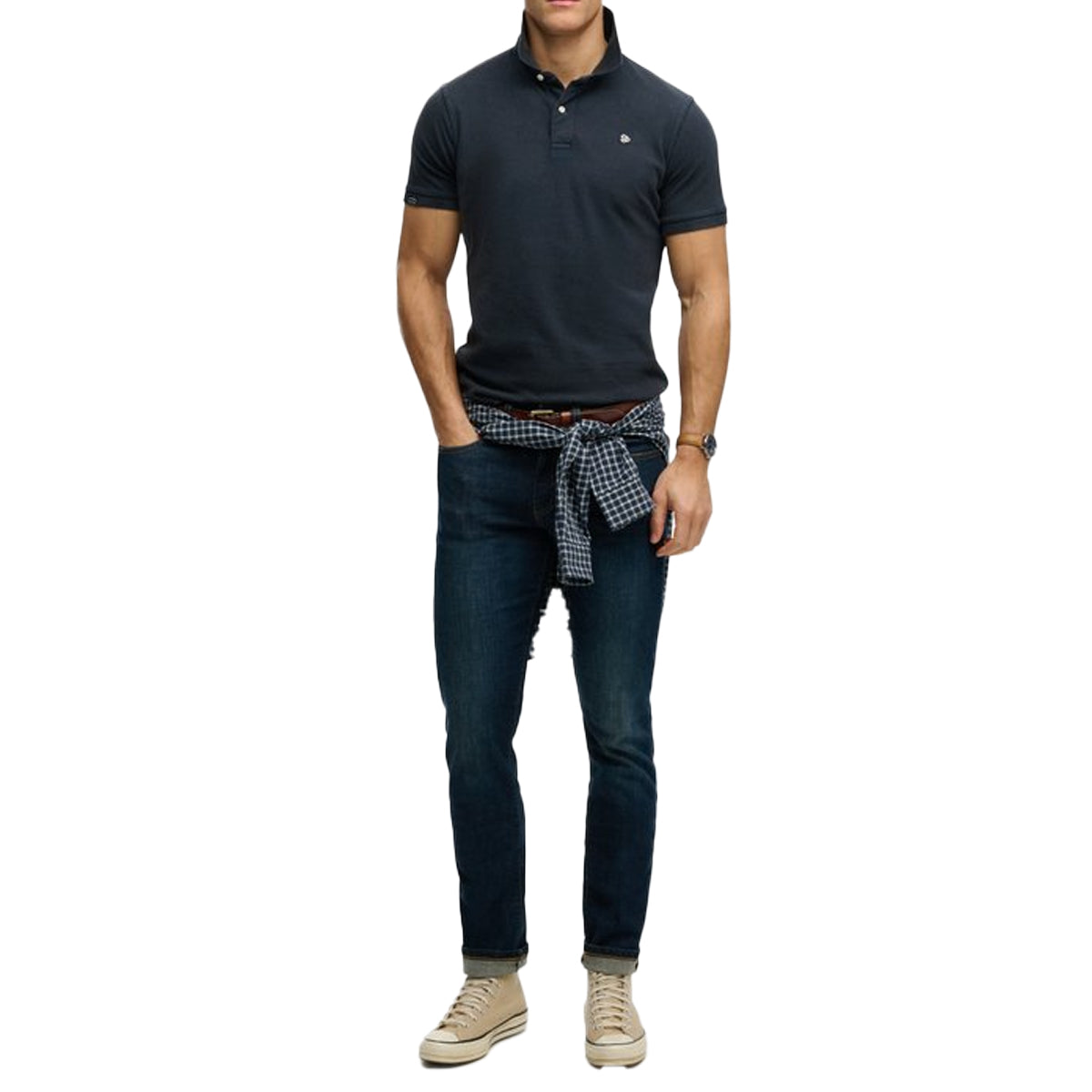 SUPERDRY VINTAGE DESTROY POLO NAVY 98T