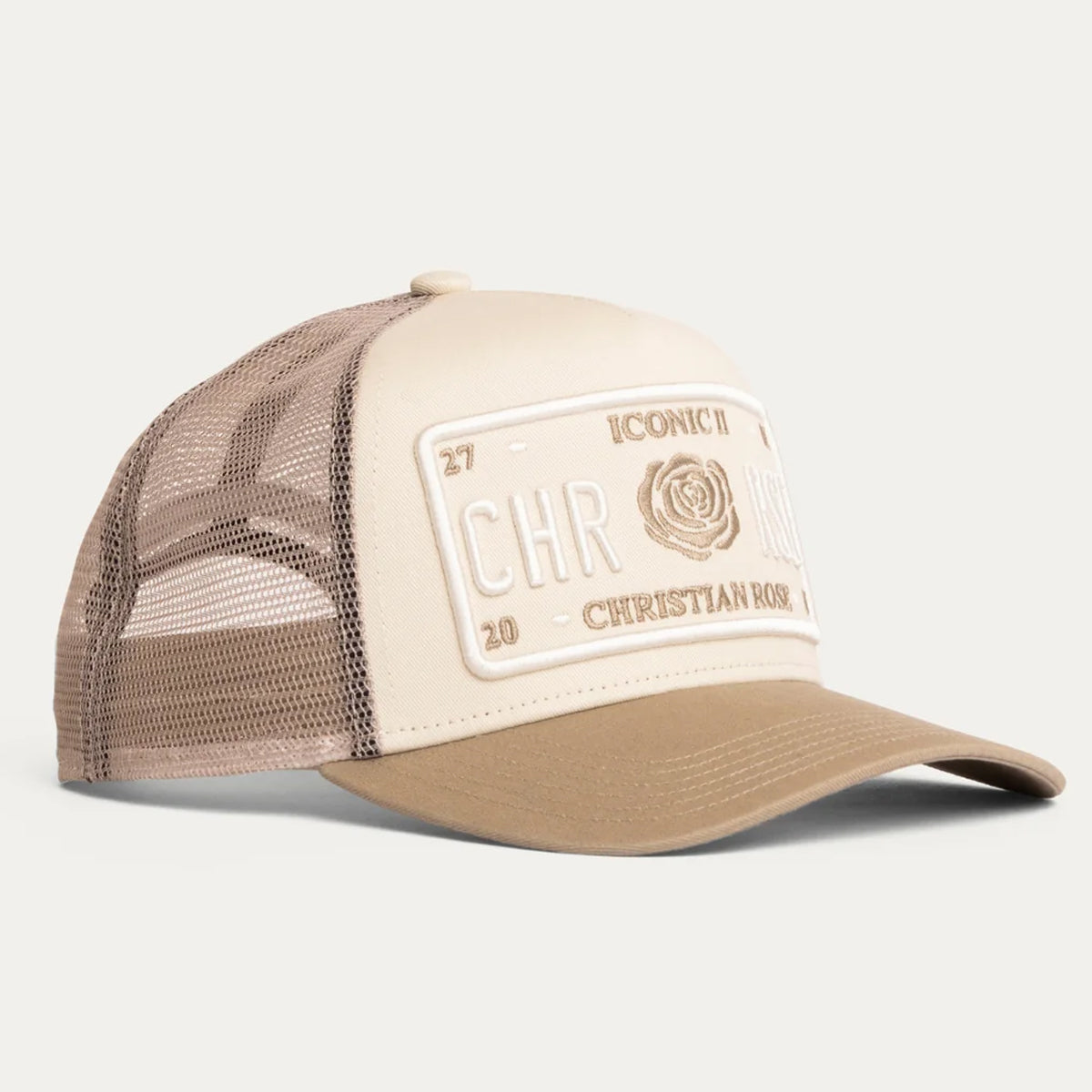 CHRISTIAN ROSE ICONIC II PLATE OFF WHITE/SAND