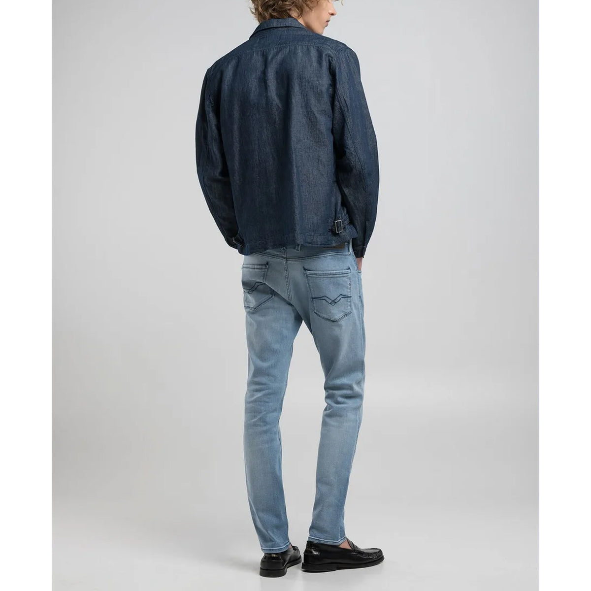 REPLAY ANBASS POWER STRETCH LIGHT BLUE JEANS M914Y 261 C42 010