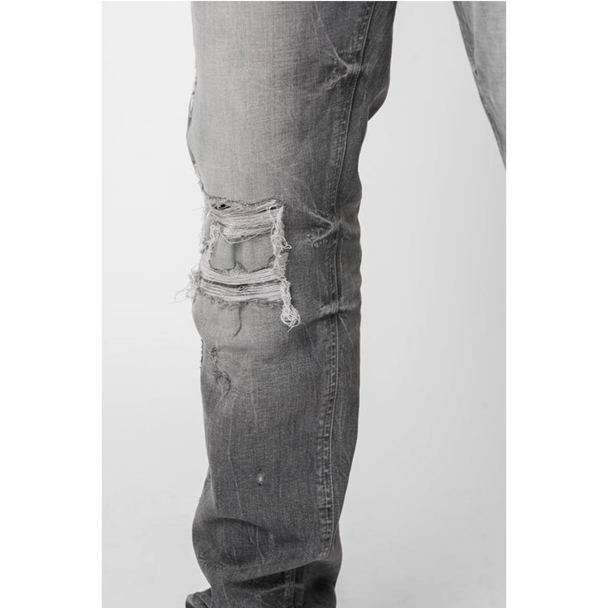 VALERE MILANO SCALINO GREY RIP JEANS