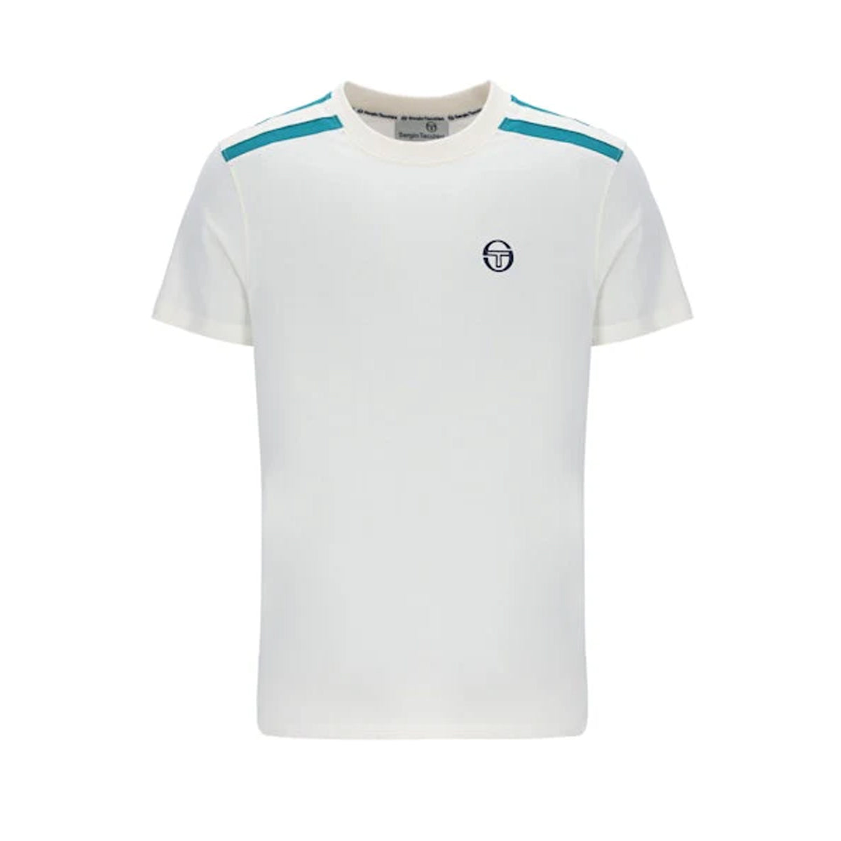 SERGIO TACCHINI LOCCHI T-SHIRT GARDENIA/GREEN