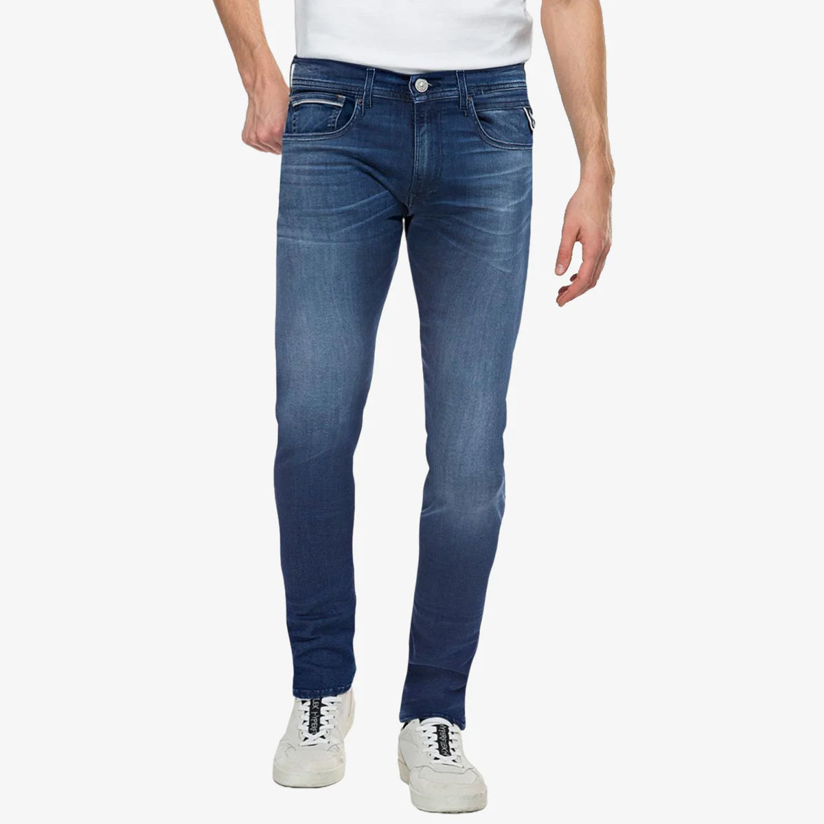 REPLAY GROVER POWER STRETCH STRAIGHT JEANS BLUE MA972Z 41A 783 009