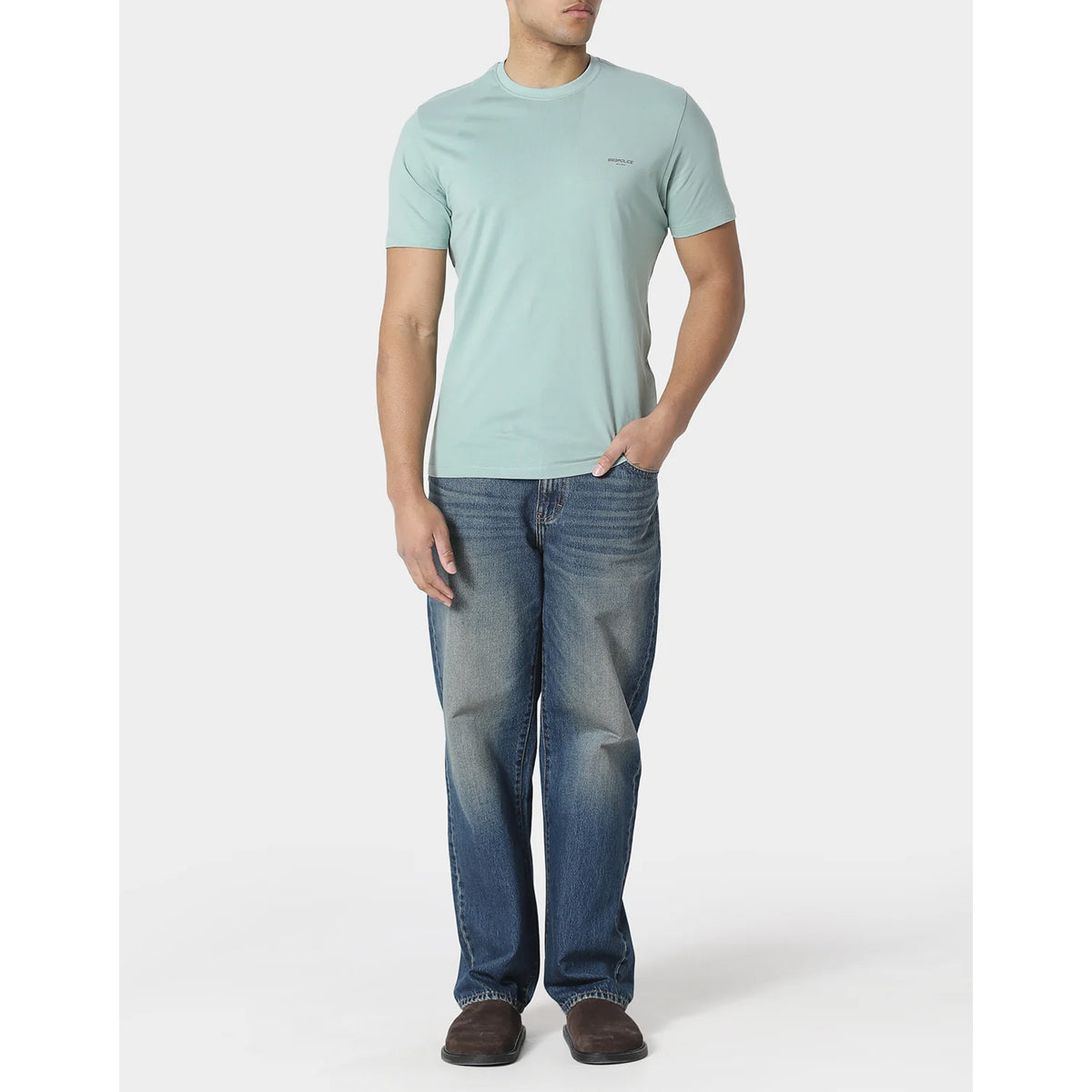 883 POLICE ICAS T-SHIRT PALE AQUA