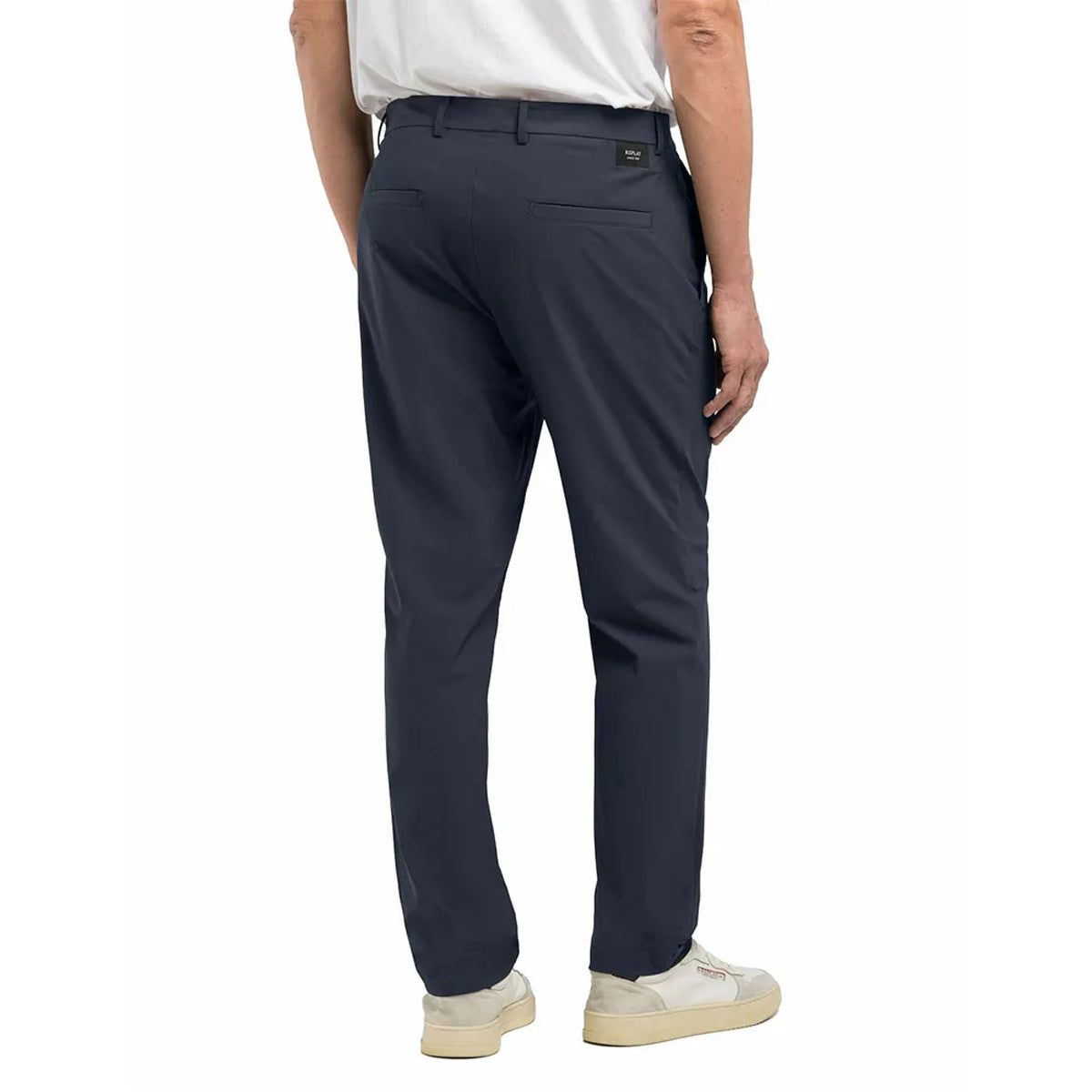 REPLAY SUPER STRETCH JERSEY NAVY CHINOS M9041 000 23963