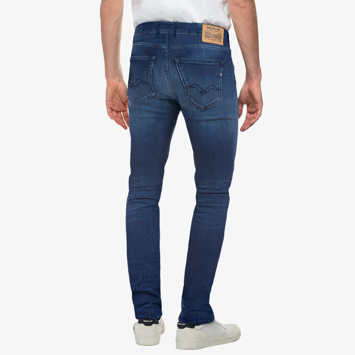 REPLAY GROVER POWER STRETCH STRAIGHT JEANS BLUE MA972Z 41A 783 009