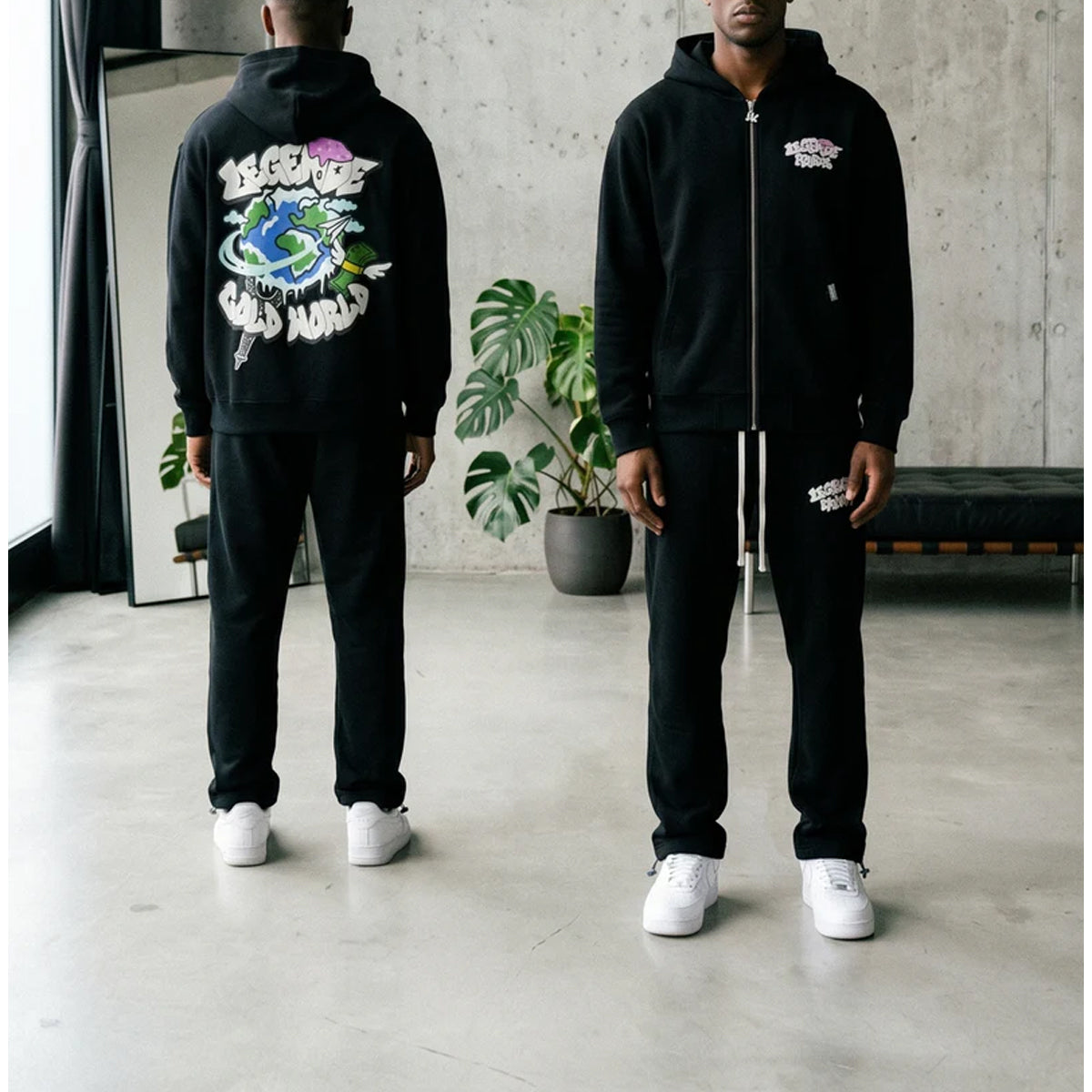 LEGENDE PARIS COLD WORLD HOODY BLACK