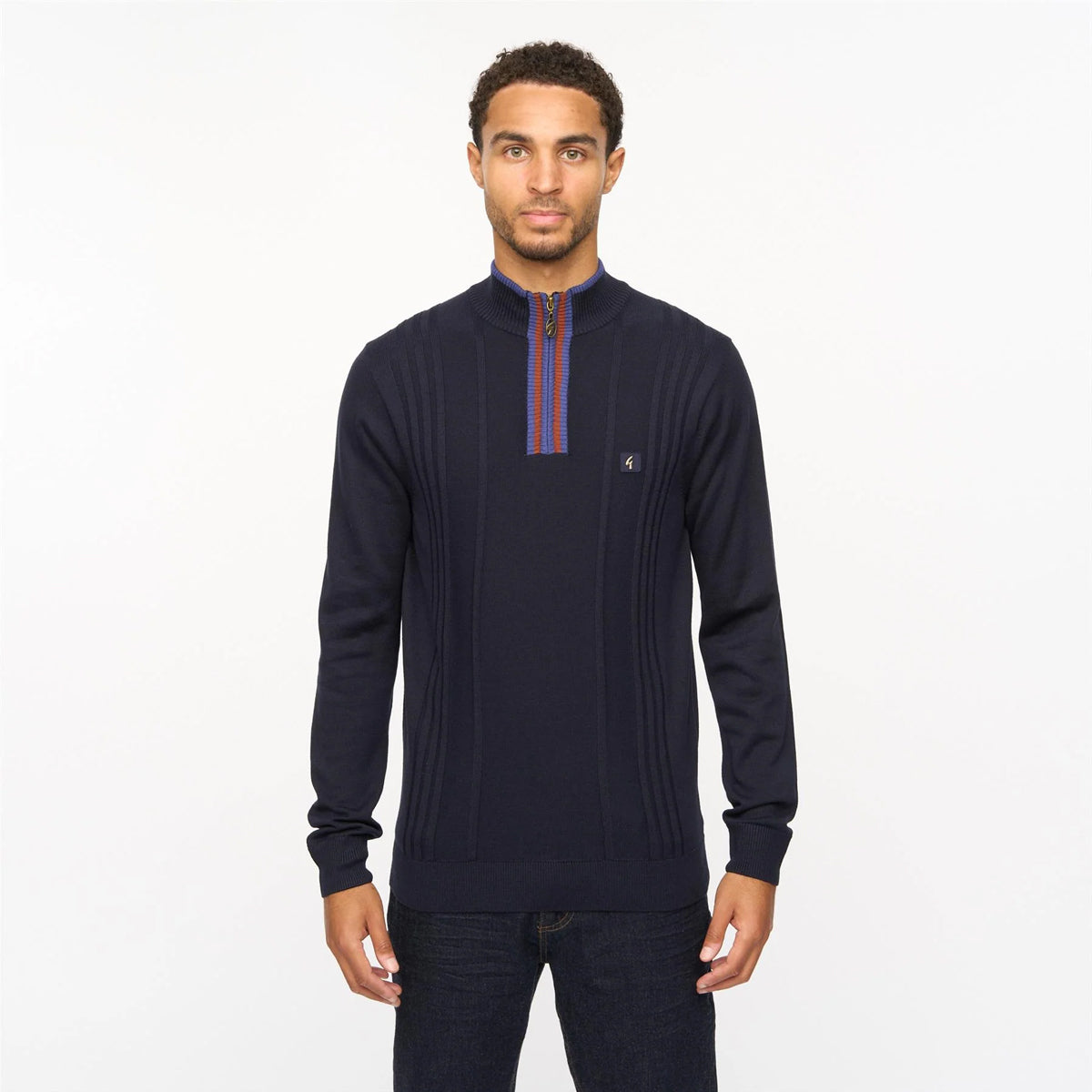 ROMLEY LONG SLEEVE KNITTED JUMPER NAVY