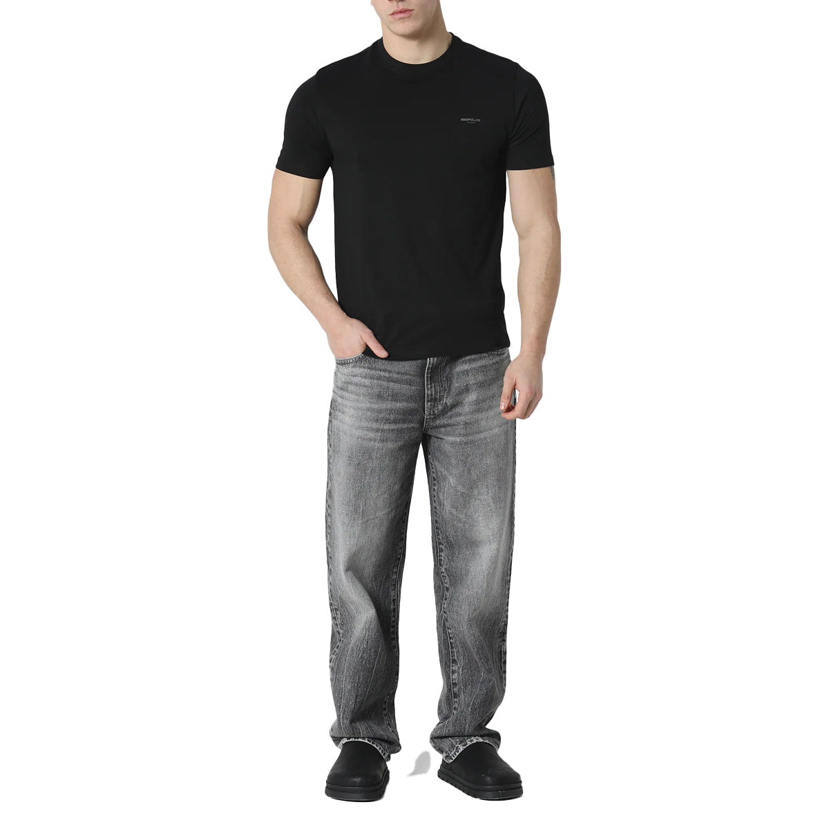 883 POLICE ICAS T-SHIRT BLACK