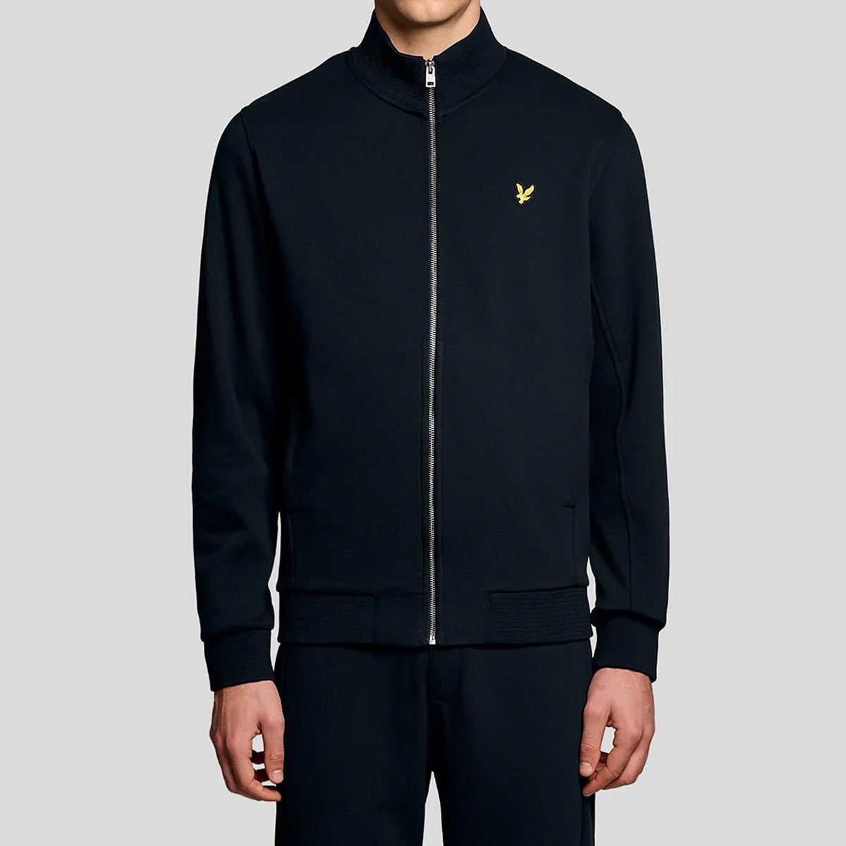 LYLE & SCOTT PIQUE ZIP THROUGH SWEATSHIRT ML2416V  DARK NAVY