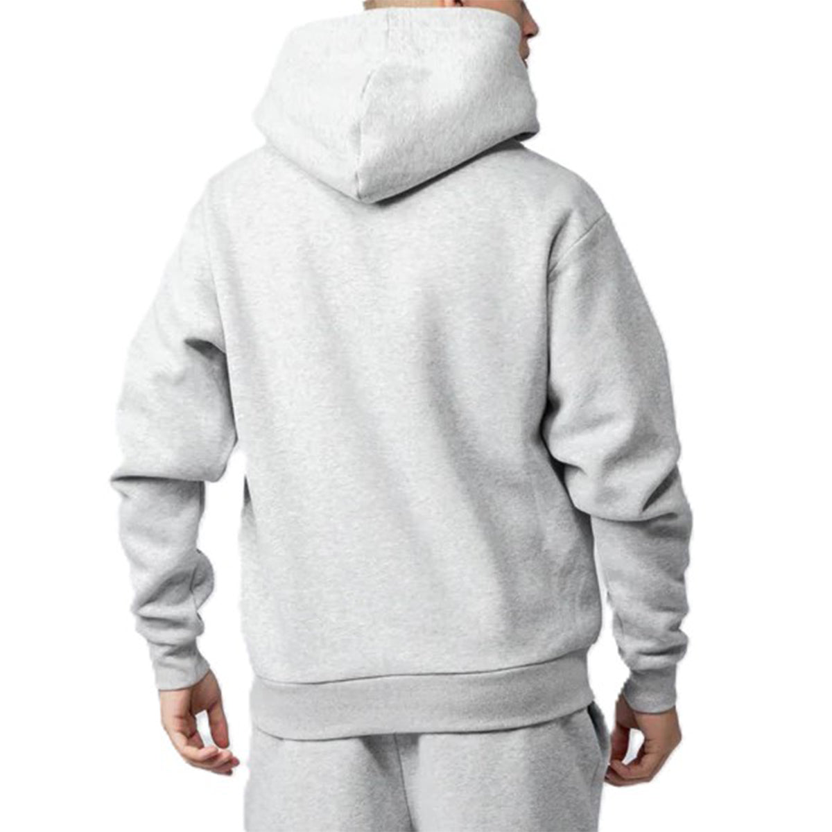 MERCIER MONO BADGE GREY MARL HOODIES