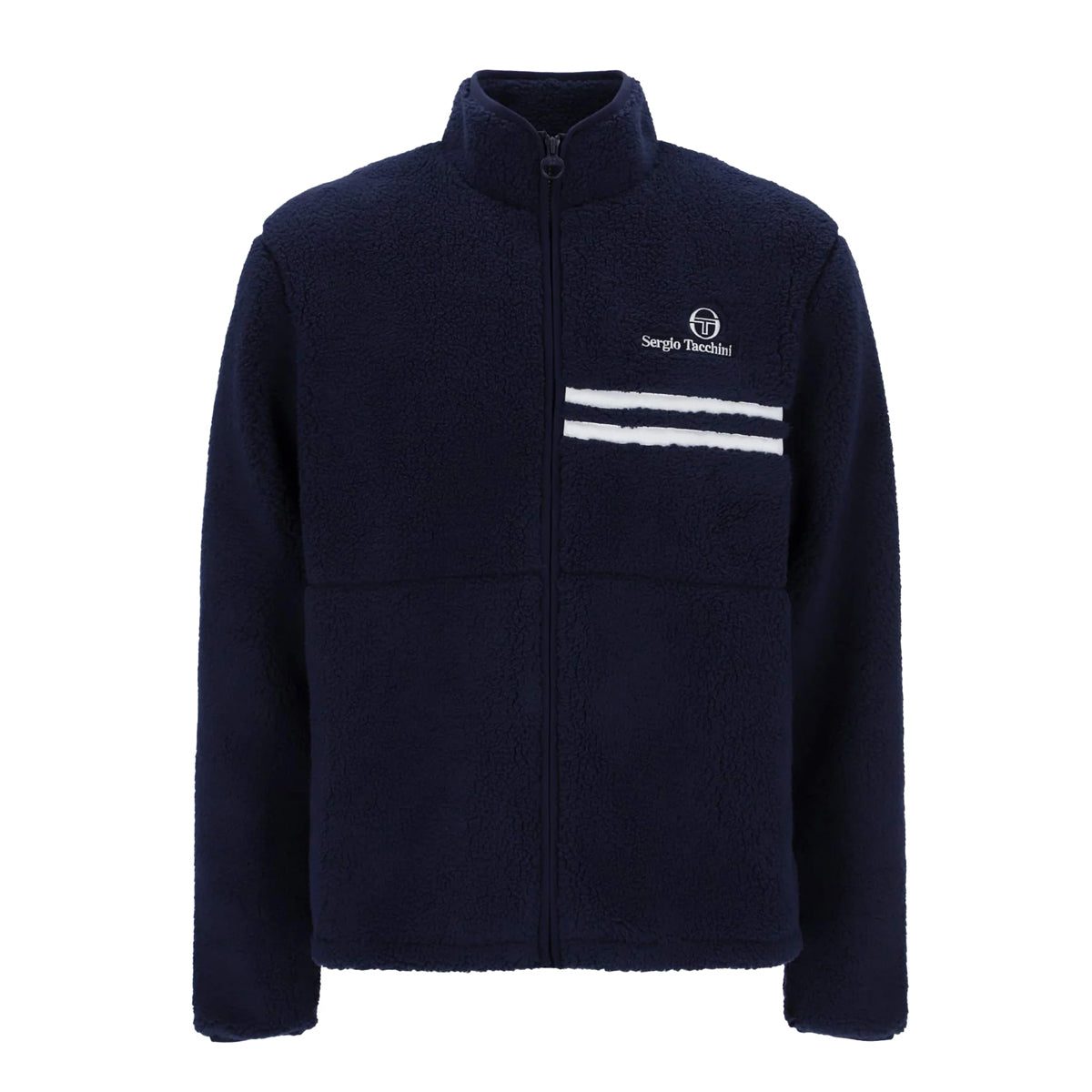 SERGIO TACCHINI NEW SUPERMAC BORG FLEECE JACKET MARITIME BLUE/WHITE