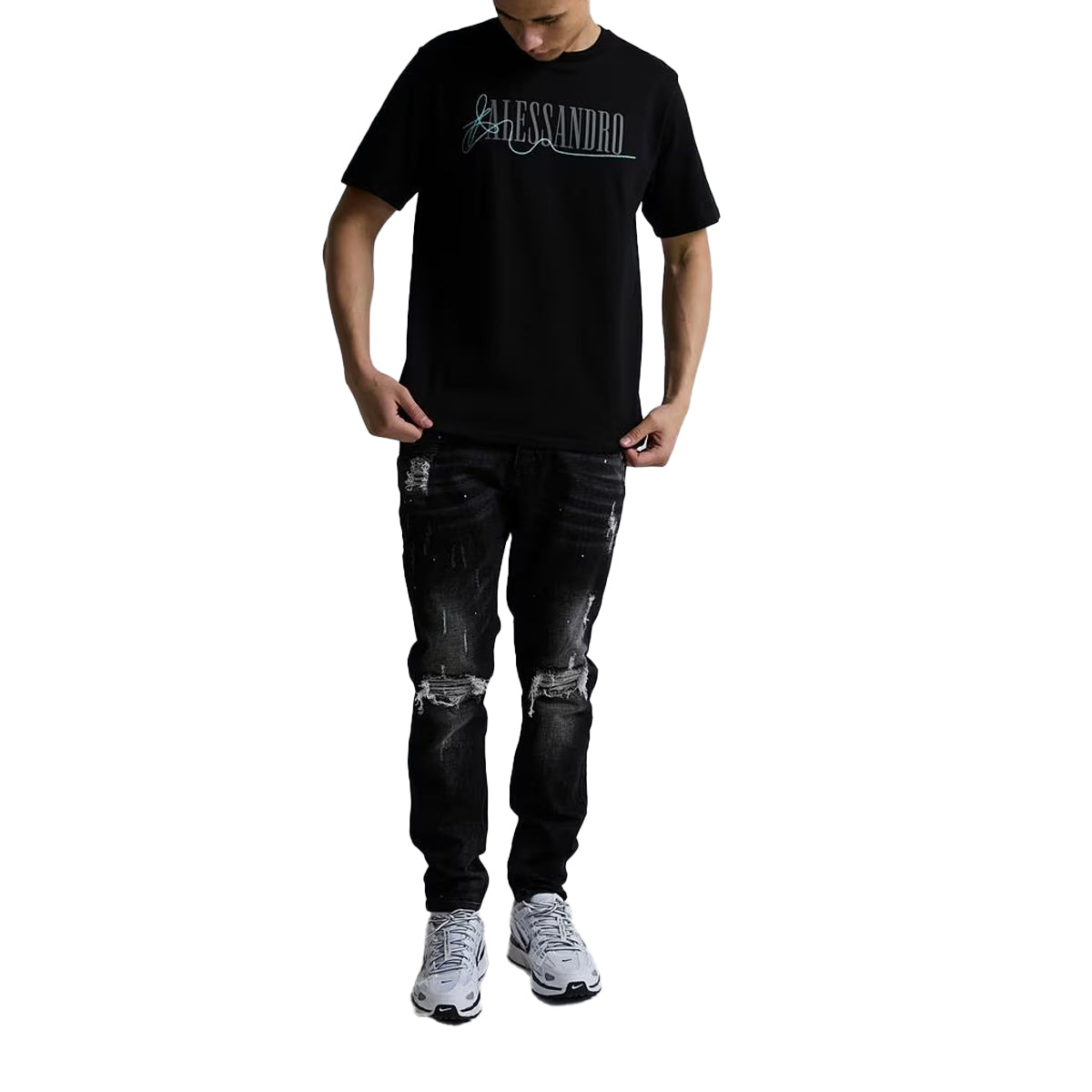 ALESSANDRO ZAVETTI POMETI T-SHIRT BLACK