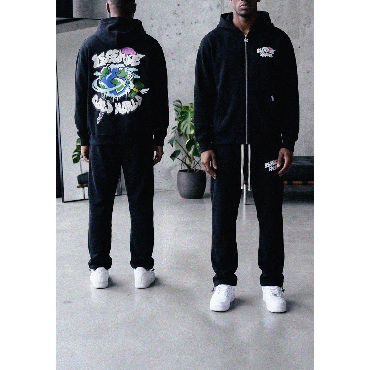 LEGENDE PARIS COLD WORLD JOGGERS BLACK