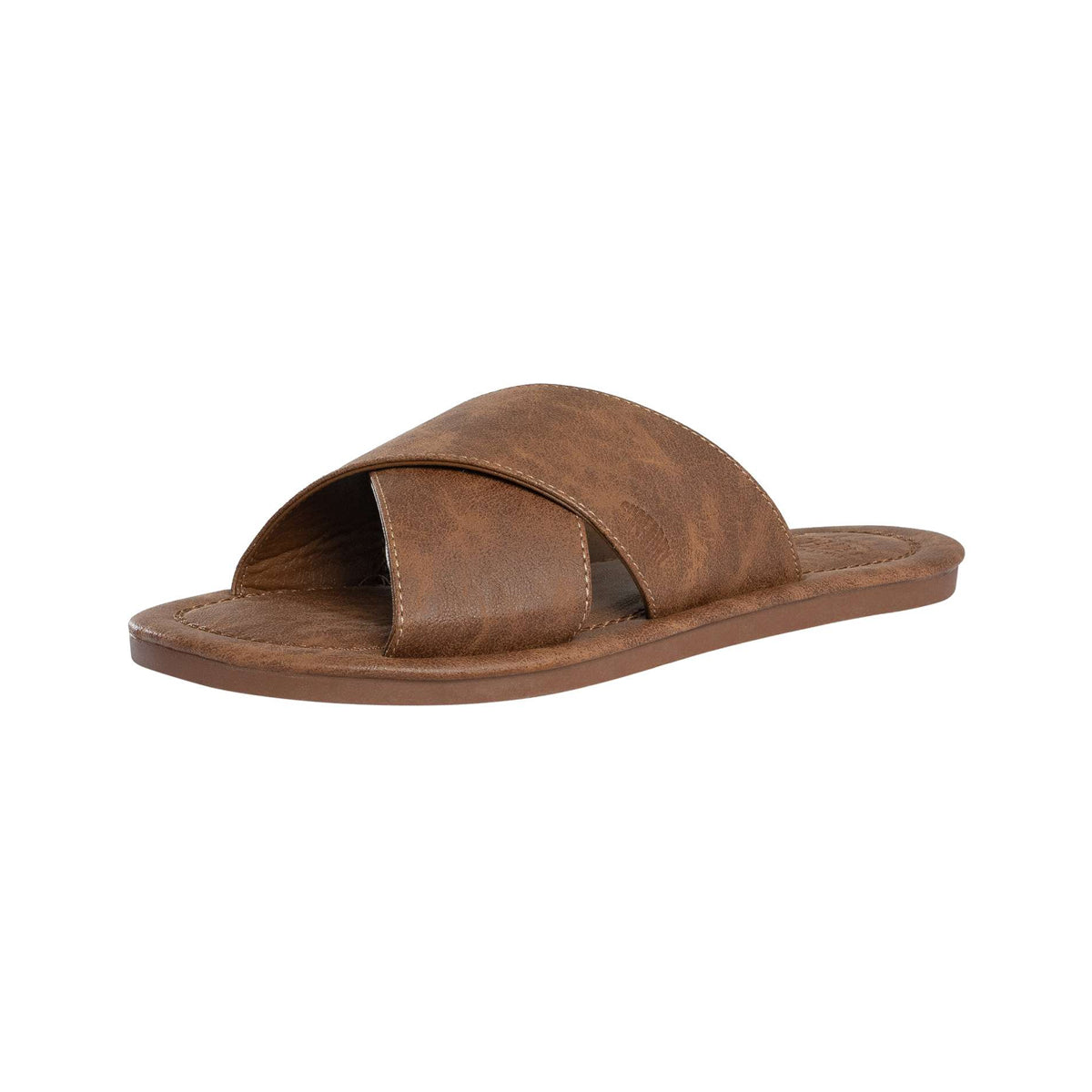 SUPERDRY VINTAGE CROSS STRAP SLIDE LIGHT BROWN CDD MF310286A