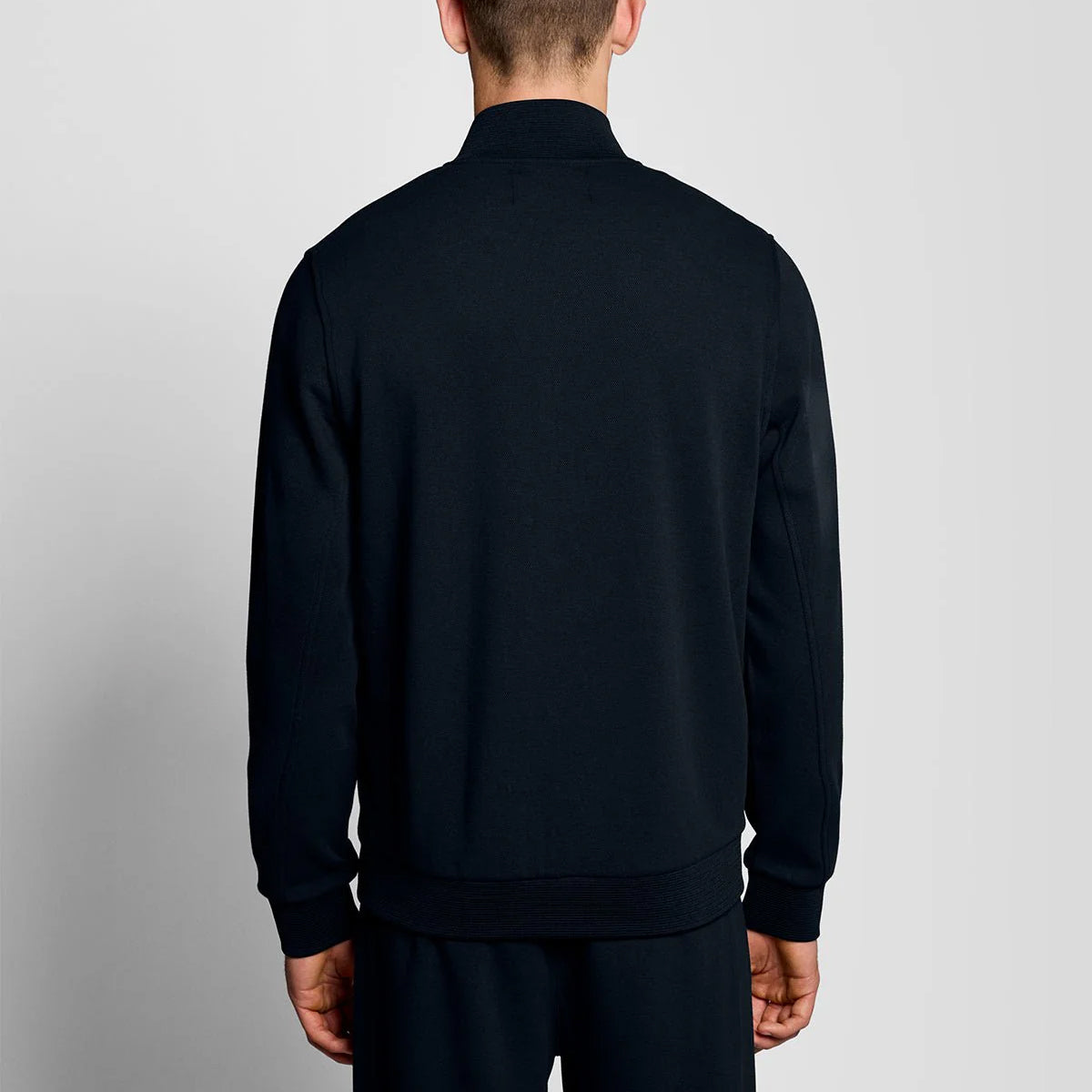 LYLE & SCOTT PIQUE ZIP THROUGH SWEATSHIRT ML2416V  DARK NAVY